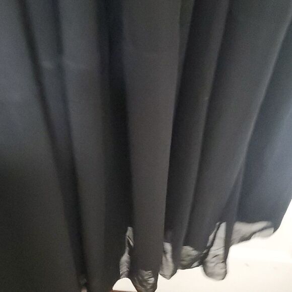 Calvin Klein womens plus size black sheer overlay cocktail maxi dress - Picture 3 of 13